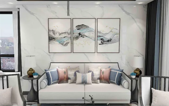 Hochglanz-Marmor-Design, 3 mm PVC-Marmorplatte, UV-Marmor-Kunststoffplatte, PVC-Wandpaneel